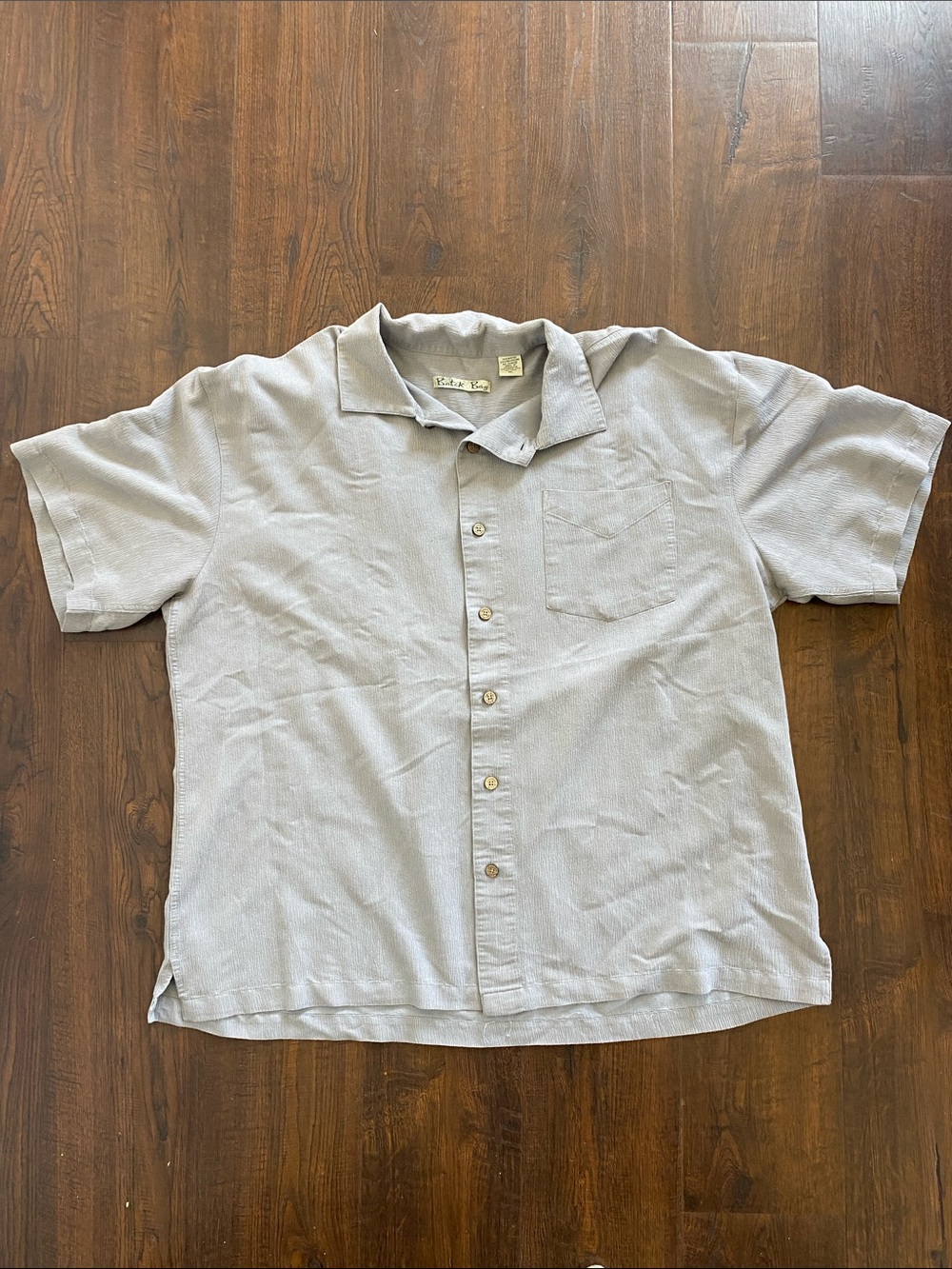 Men's Batik Bay Lavender SS Button Down Shirt (XL)